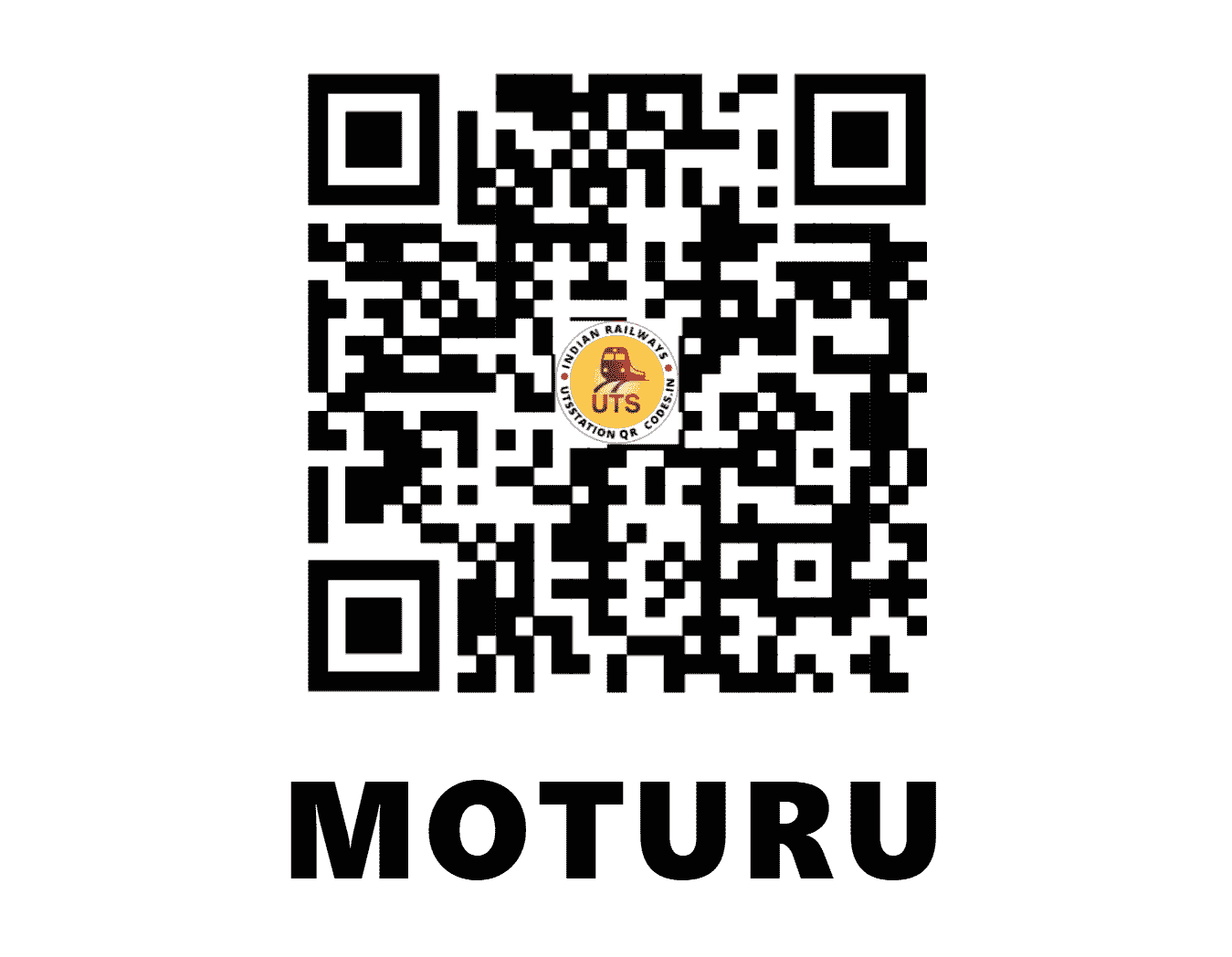 UTS QR Code for MOTURU - OTR (SC - ANDHRA PRADESH)